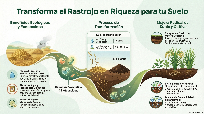 Rastrojos® (Bioestimulante Regenerador de Suelo) 20 L